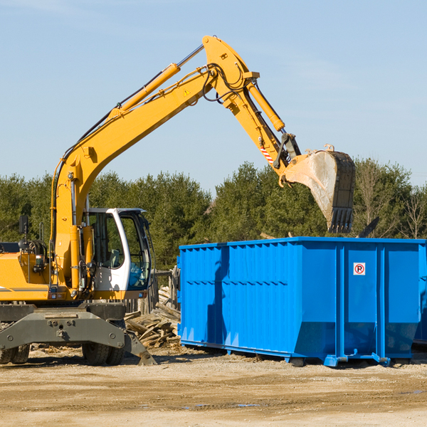 are there any restrictions on where a residential dumpster can be placed in Conde SD